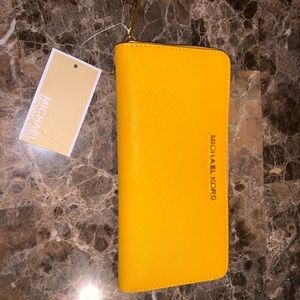 Michael kors yellow wallet